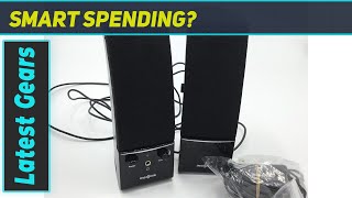 Insignia NSPCS20 20 Stereo Computer Speakers Review [upl. by Schick]