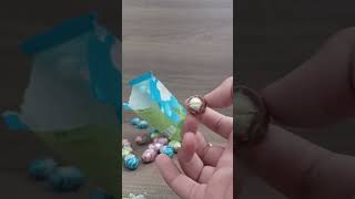 Trying Lindts Double Milk Eggs  lindt lindor chocolate review shorts [upl. by Acimehs]