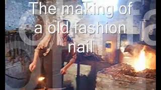 blacksmith forges nails in one heat  Oldest blacksmith video on YouTube [upl. by Gorga]