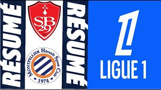 Montpellier HSC 31 Stade Brestois 29 Résumé  Ligue 1 20242025 [upl. by Shannah222]