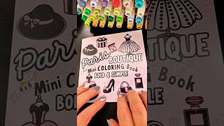 Sunnie Creative  Asmr Colouring Paris Boutique Fashion Coloring Book [upl. by Roz929]