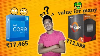 intel core i5 12400 vs ryzen 5 4600G what can you buy on this time [upl. by Inaliak]