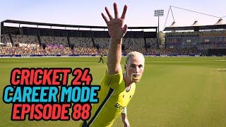 SANDYS FIRST HAT TRICK CRICKET 24 CAREER MODE 88 [upl. by Gniliem133]