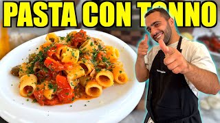 COME FARE LA PASTA CON TONNO PERFETTA😳 [upl. by Lingwood]