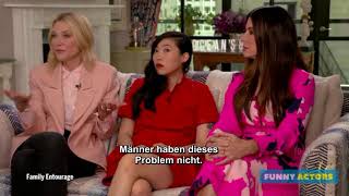 Oceans 8 Interviews German Subtitles [upl. by Nilya780]