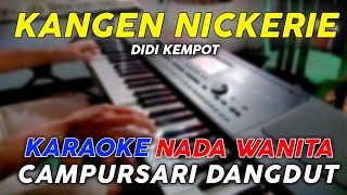 Kangen Nickerie  Karaoke Nada Wanita  Versi Campursari Dangdut [upl. by Chute]