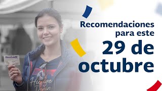 Ten en cuenta estas recomendaciones para que tengas una buena experiencia votando este 29 de octubre [upl. by Atinej]