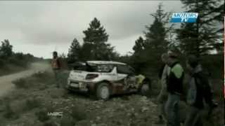 Sebastien Loeb amp Thierry Neuville SS3 Crash WRC 2012 Rally Italy [upl. by Lisan315]