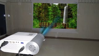 Review Mini projector Goodee YG420 [upl. by Eladroc]