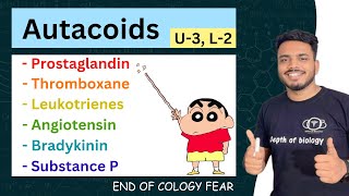 Prostaglandin  Thromboxanes  Leucotrienes  Angiotensin  Bradykinin  Substance P pharmacology [upl. by Shriner103]