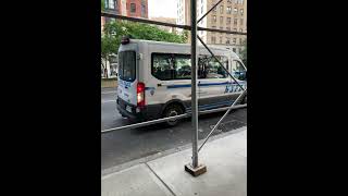 NYPD Ford Transit Van on Traffic Control [upl. by Kimble]