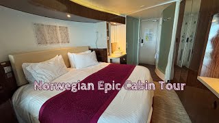 Norwegian Epic Cabin Tour  Cabin 10274  Transatlantic Cruise [upl. by Ilrak866]