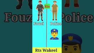 Fouzi vs police funny comparestion youtubeshorts comparisonking ytshorts [upl. by Skinner442]