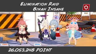 Blue Archive Binah Grand Assault Urban Insane mode  26053k pts [upl. by Elconin847]