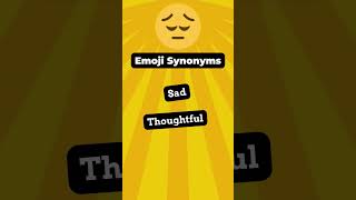 Emoji Vocabulary 😔 Pensive Face Synonyms vocabularywords emojiquiz emojiquiz [upl. by Ecnarolf]