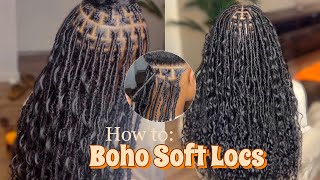 Goddess Boho Soft Locs  THE BEST METHOD  •BraidsByTyTi [upl. by Saberhagen445]