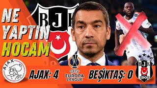 🔴 AJAX 4  BEŞİKTAŞ 0  NE YAPTIN HOCAM Beşiktaş ajax maçözeti giovannivanbronckhorst [upl. by Bonney]