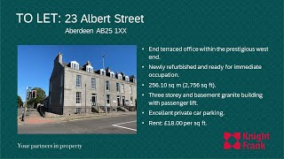 To let 23 Albert Street Aberdeen AB25 1XX [upl. by Judon]