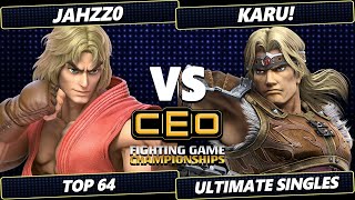 CEO 2024  Jahzz0 Ken Vs Karu Richter Simon Smash Ultimate  SSBU [upl. by Columbyne934]