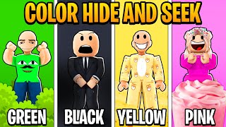 ONE COLOR HIDE AND SEEK  Roblox funny [upl. by Nedroj]