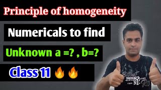 numerical of finding unknown A B dimension principle of homogeneity must watch best vedio [upl. by Aubin]