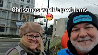 vanlife at christmas  problem parking in Wales  van damage  first christmas in the van  awesome [upl. by Diver]