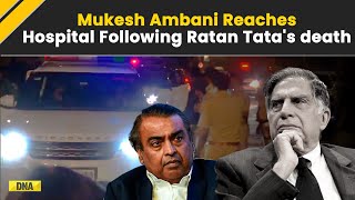 Ratan Tata Death Mukesh Ambani Rushes To Breach Candy Hospital Following Ratan Tatas Death [upl. by Dorrie]