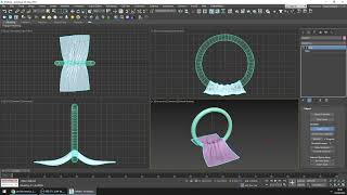 Tutorial 3ds Max Toalla con modificador Cloth [upl. by Trueblood]