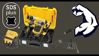 EL Rotomartillo SDS PLUS Más FUERTE de DEWALT Con Accesorios D25417KTB3 [upl. by Orvah]