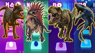 🦖JurassicWorld The Gigantosaurus vs The Spinosaurus vs The Trex vs The Mosasaurus Coffindance [upl. by Froh]