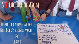 Structure of atom scienceproject sciencemodel rutherfordatomicmodel neilbohrsatomicmodel [upl. by Gehlbach142]