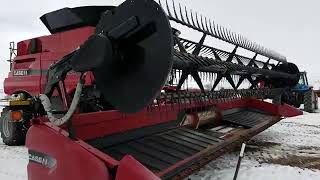 DG7859  2014 Case IH 3152 Draper Combine Header [upl. by Akemej]