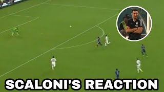 SCALONIS REACTION TO MESSIS GREAT GOAL THAT WASNT SEEN ON TV [upl. by Fondea]