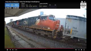 EAST VIEW 11324 Of A CN 396 EB Train Longhaul Manifest Of Mixedfreight Leading With CN Double 2 [upl. by Notsur346]