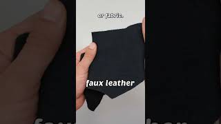 Faux Leather vs Real Leather  How To Tell The Difference leather fauxleather [upl. by Lovell399]