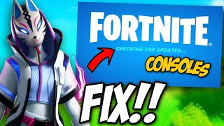 How To Fix Fortnite Stuck on Checking For Updates in All Consoles PS4PS5Xbox [upl. by Yevrah]