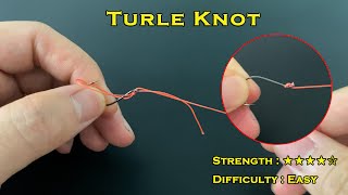 플라이낚시 바늘 매듭 방법  Turle KnotHook Knot [upl. by Ainotna]