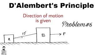 7 DAlemberts Principle  Problem6  Complete Concept [upl. by Ilam562]