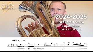 20242025 GMEA AllState CB Technical Etude Euphonium [upl. by Thomajan]