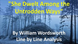 she dwelt among the untrodden ways poem analysis [upl. by Huckaby]