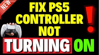 How to Fix PS5 Controller Not Turning ON [upl. by Ahtibat]