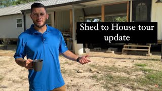 Shed to House conversion tour  3 months in update [upl. by Trotta845]