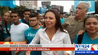 María Corina Machado hace presencia en las marchas de este 23E [upl. by Liuqnoj285]