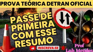 RESUMO da semana para passar de Primeira dicas detran macetes teorico aprovação primeira 1k [upl. by Savick]