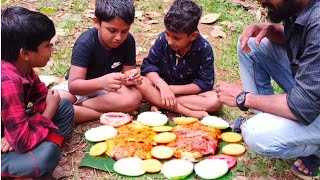 തനി നാടൻ കരിമീൻ പൊള്ളിച്ചത്  Kerala style fish fry in banana leaf cooking skill thaninadan [upl. by Maffei]