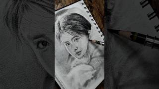 quotCold Eyesquot Charcoal Drawing Art portrait drawing shorts [upl. by Fihsak]