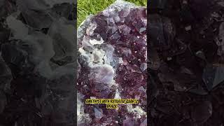 Very purple amethyst with rutilated quartz from Brazil Top grade SMoonCrystalscom [upl. by Tressia684]