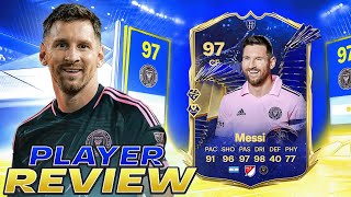 👑97 TOTY LIONEL MESSI PLAYER REVIEW  EA FC 24 ULTIMATE TEAM [upl. by Manas309]