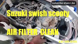 Suzuki Swish Air Filter Clean [upl. by Shantha]