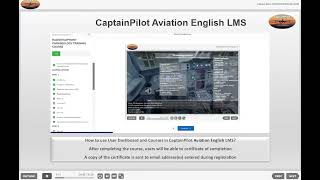 CaptainPilot Aviation English LMS [upl. by Annaigroeg311]